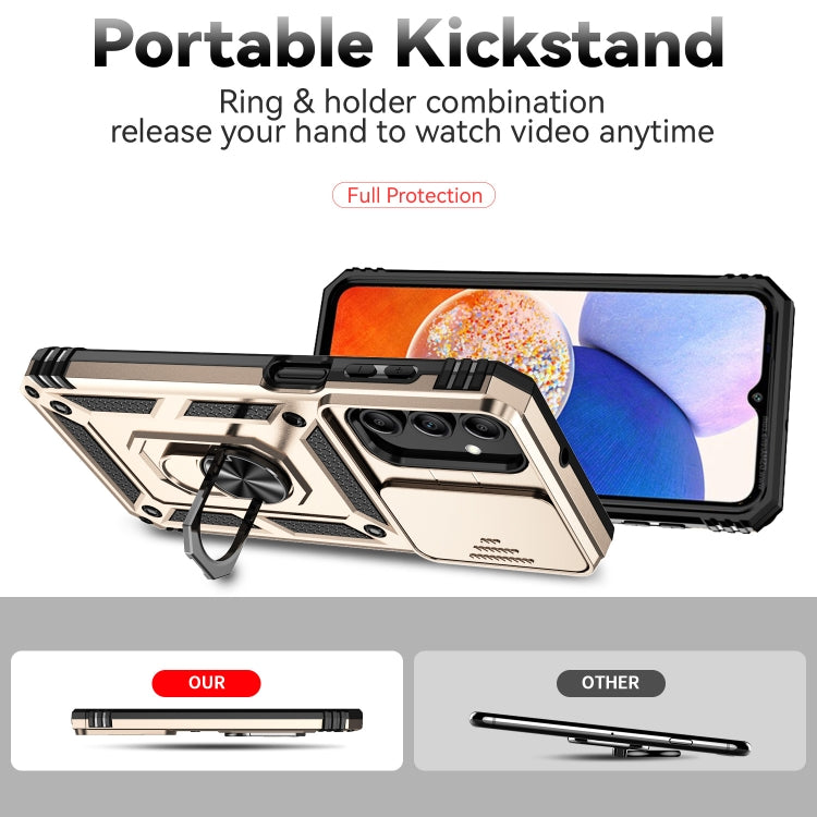 For Samsung Galaxy A15 Sliding Camshield Holder Phone Case