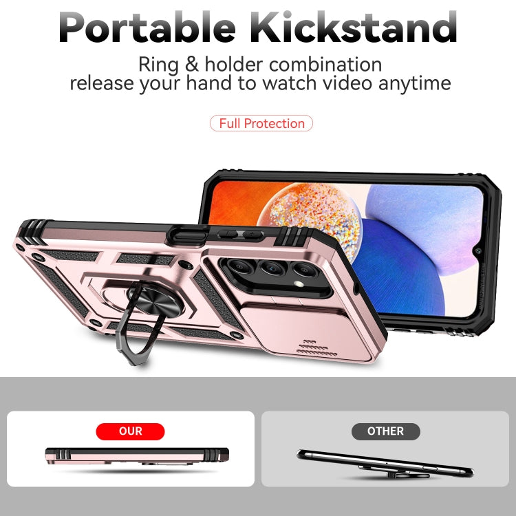 For Samsung Galaxy A15 Sliding Camshield Holder Phone Case