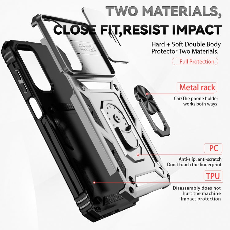 For Samsung Galaxy A15 Sliding Camshield Holder Phone Case