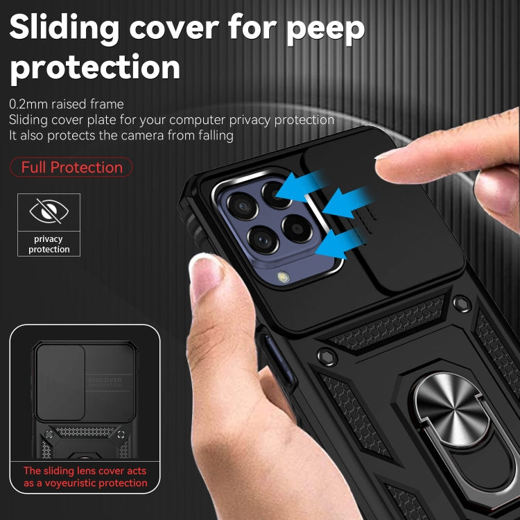 For Samsung Galaxy M53 Sliding Camshield Holder Phone Case