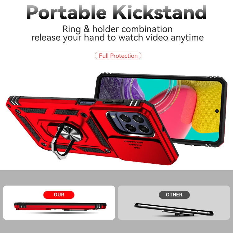 For Samsung Galaxy M53 Sliding Camshield Holder Phone Case