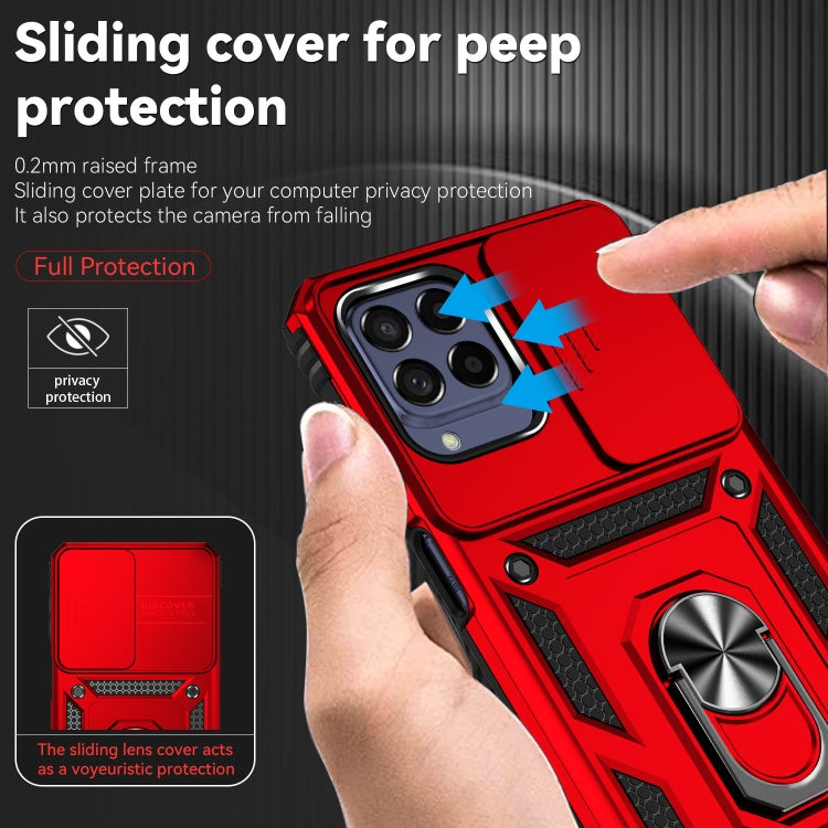 For Samsung Galaxy M53 Sliding Camshield Holder Phone Case