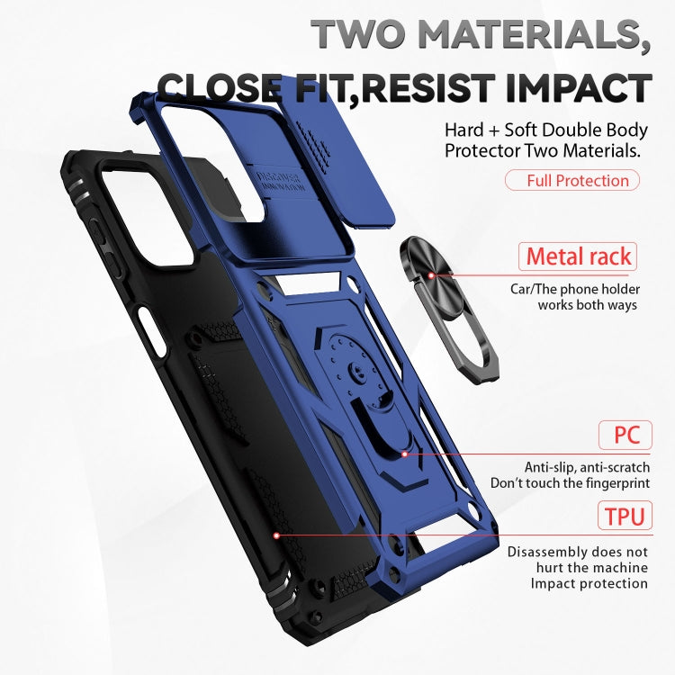 For Samsung Galaxy M53 Sliding Camshield Holder Phone Case
