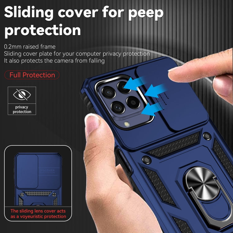 For Samsung Galaxy M53 Sliding Camshield Holder Phone Case
