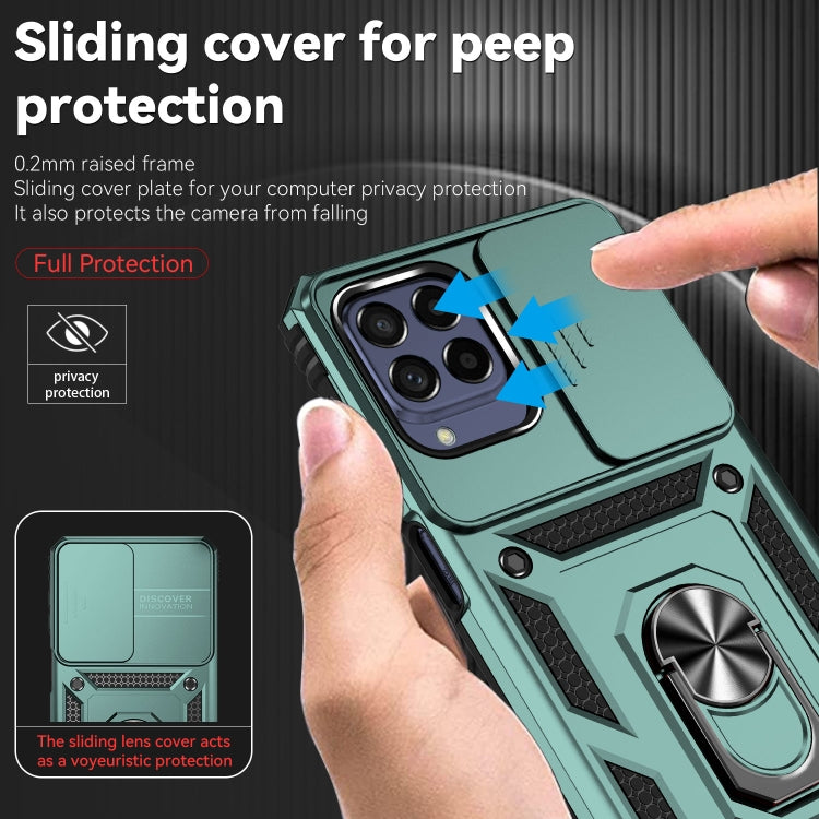 For Samsung Galaxy M53 Sliding Camshield Holder Phone Case