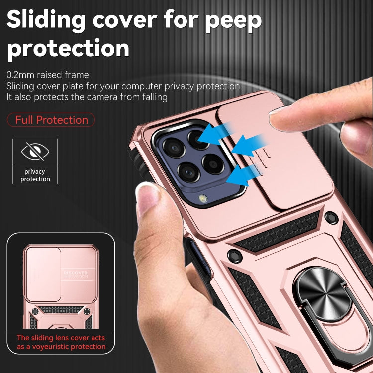 For Samsung Galaxy M53 Sliding Camshield Holder Phone Case
