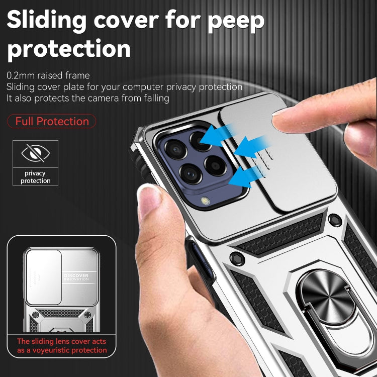 For Samsung Galaxy M53 Sliding Camshield Holder Phone Case