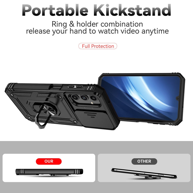 For Samsung Galaxy A25 Sliding Camshield Holder Phone Case