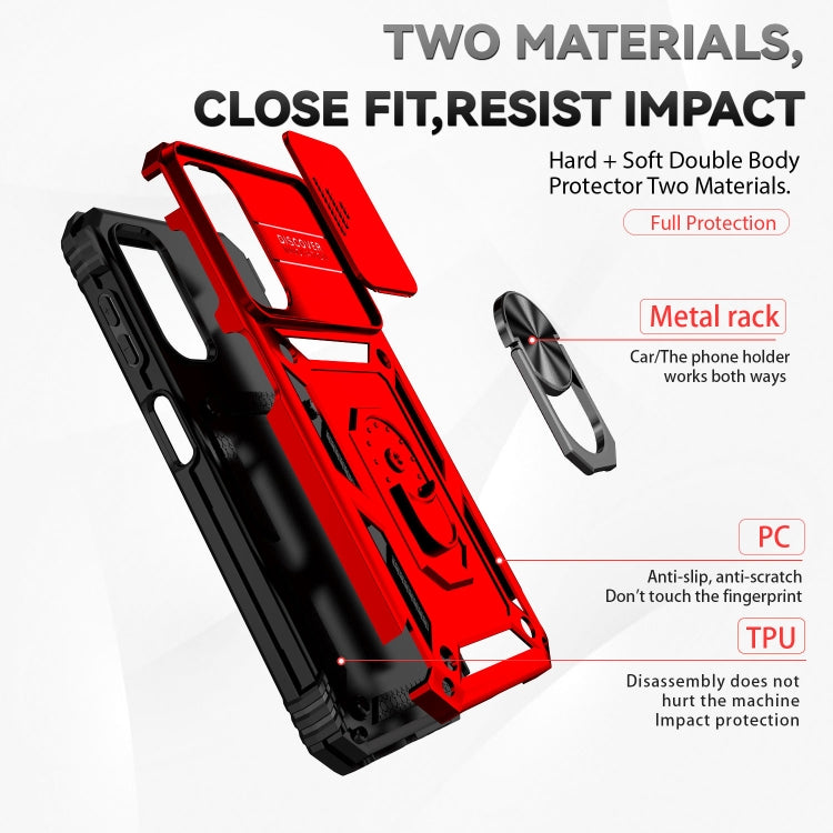 For Samsung Galaxy A25 Sliding Camshield Holder Phone Case