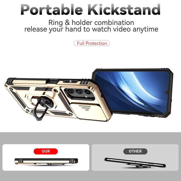 For Samsung Galaxy A25 Sliding Camshield Holder Phone Case