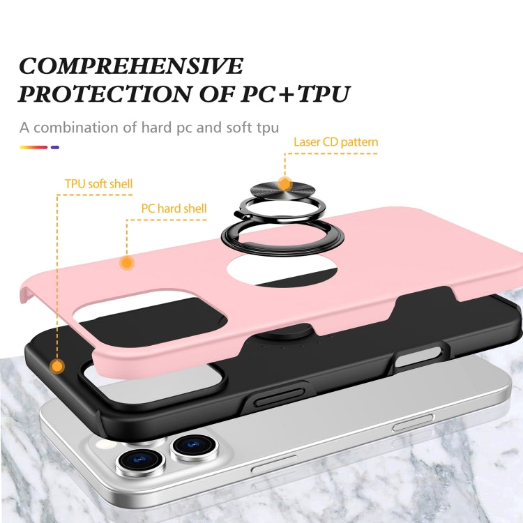 For iPhone 16 Magnetic Ring Holder Phone Case