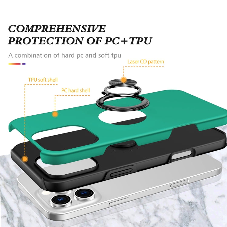 For iPhone 16 Magnetic Ring Holder Phone Case