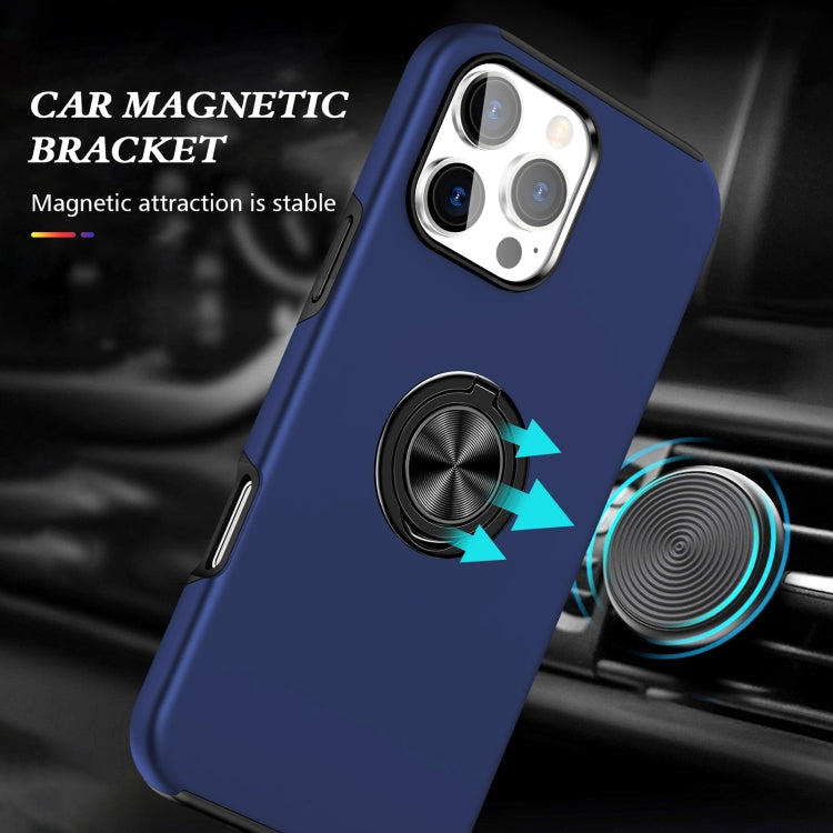For iPhone 16 Plus Magnetic Ring Holder Phone Case