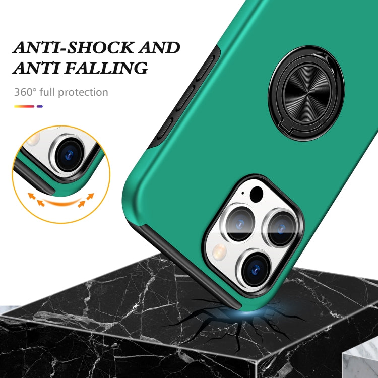 For iPhone 16 Plus Magnetic Ring Holder Phone Case