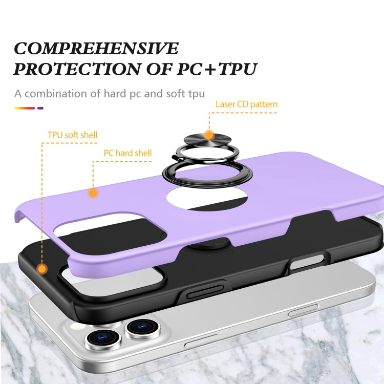 For iPhone 16 Pro Max Magnetic Ring Holder Phone Case
