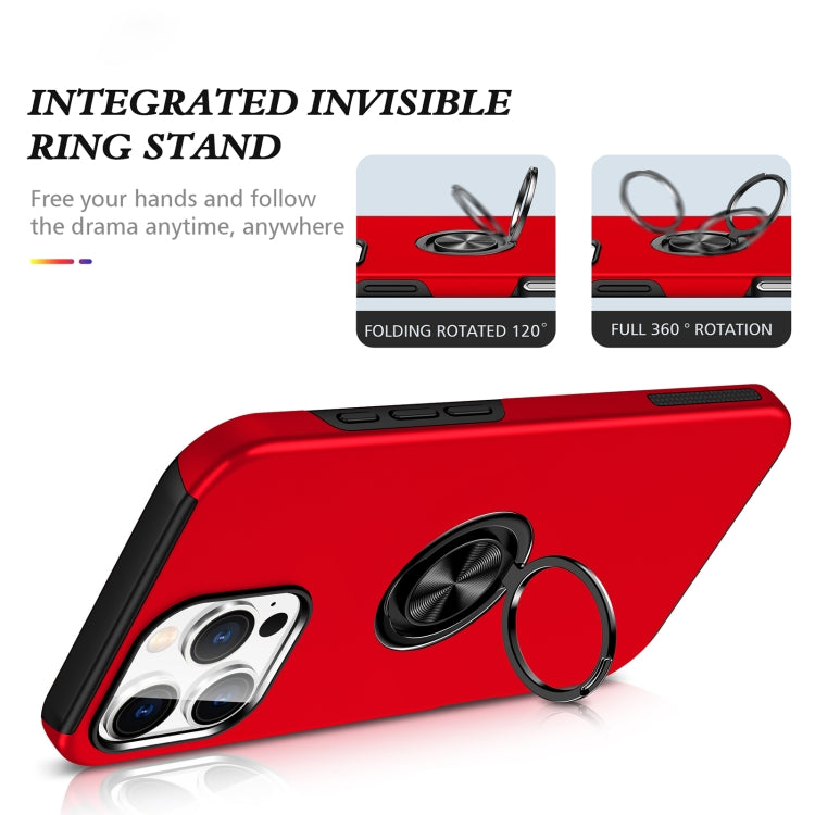 For iPhone 15 Magnetic Ring Holder Phone Case