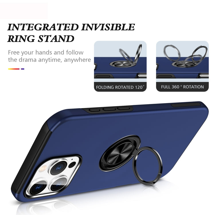For iPhone 15 Plus Magnetic Ring Holder Phone Case