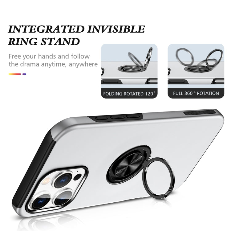 For iPhone 15 Plus Magnetic Ring Holder Phone Case
