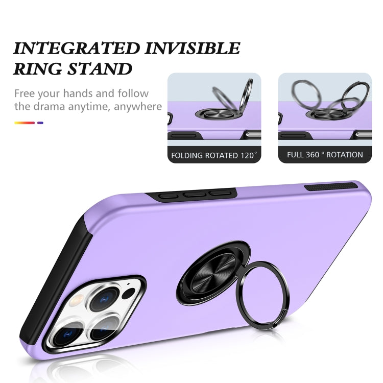For iPhone 15 Plus Magnetic Ring Holder Phone Case