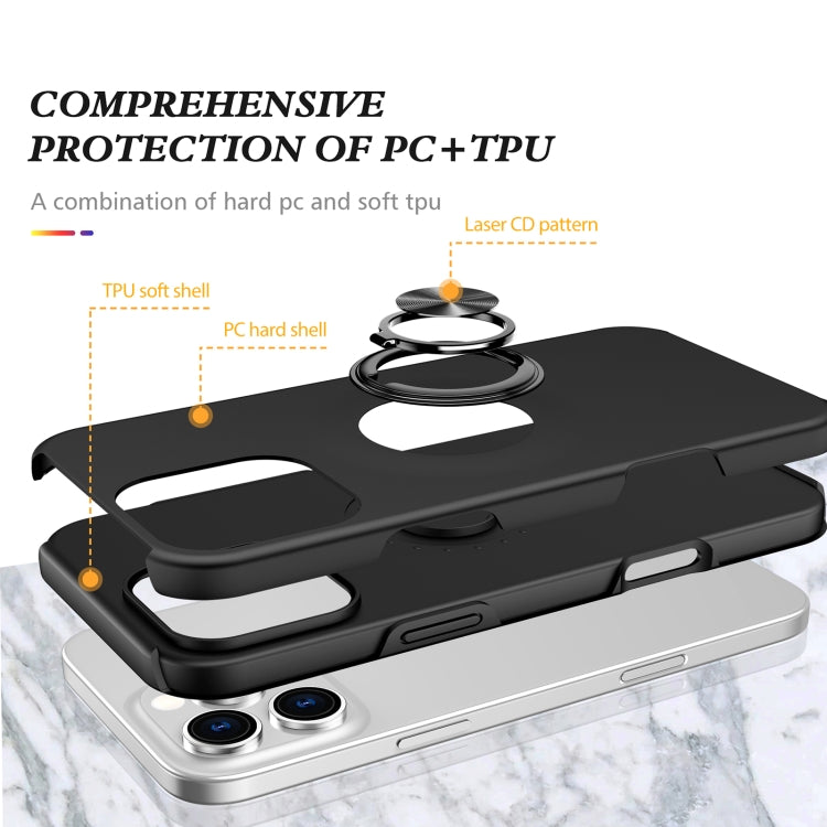 For iPhone 15 Pro Magnetic Ring Holder Phone Case
