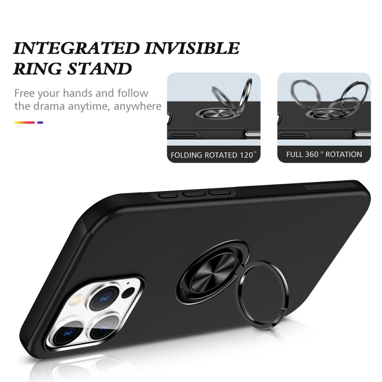 For iPhone 15 Pro Max Magnetic Ring Holder Phone Case