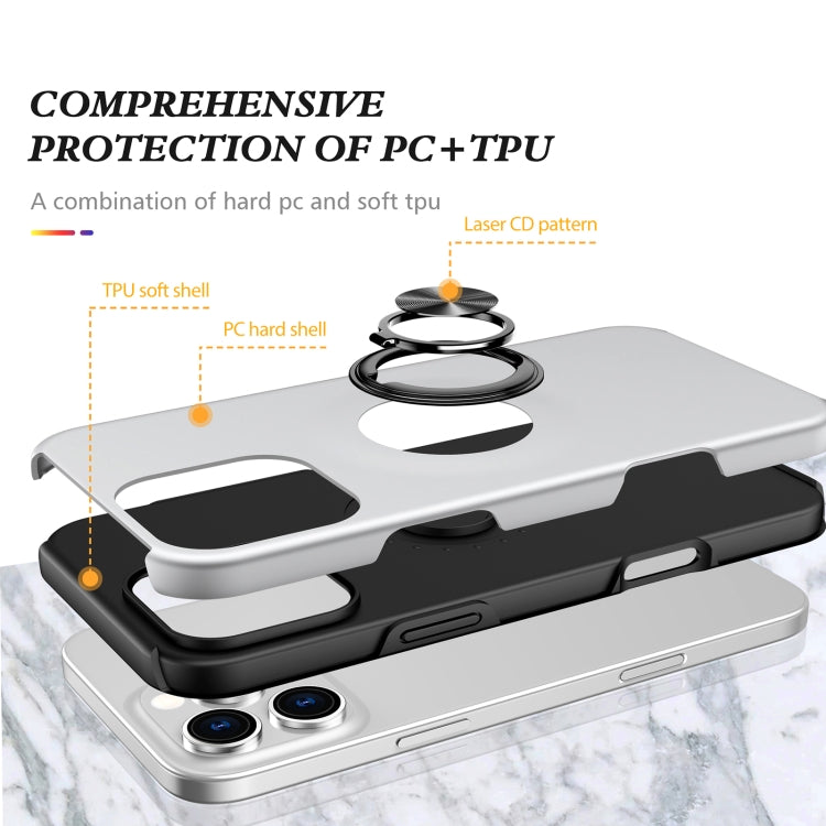 For iPhone 15 Pro Max Magnetic Ring Holder Phone Case