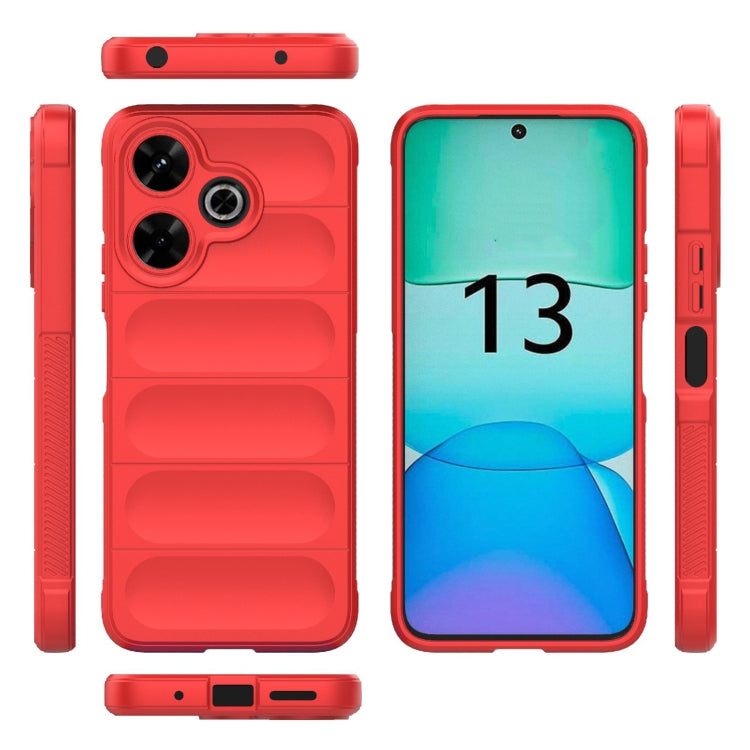 For Redmi 13 4G Global Magic Shield TPU + Flannel Phone Case