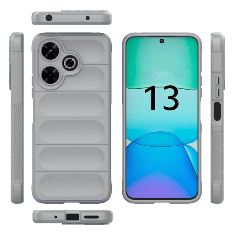 For Redmi 13 4G Global Magic Shield TPU + Flannel Phone Case