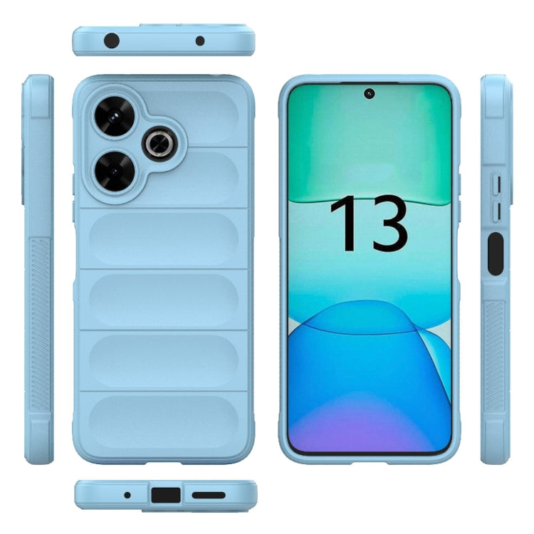 For Redmi 13 4G Global Magic Shield TPU + Flannel Phone Case