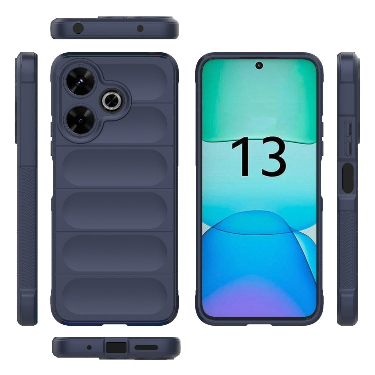 For Redmi 13 4G Global Magic Shield TPU + Flannel Phone Case