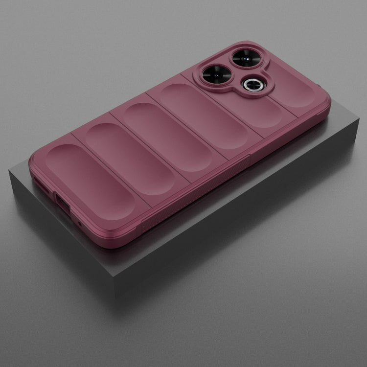 For Redmi 13 4G Global Magic Shield TPU + Flannel Phone Case