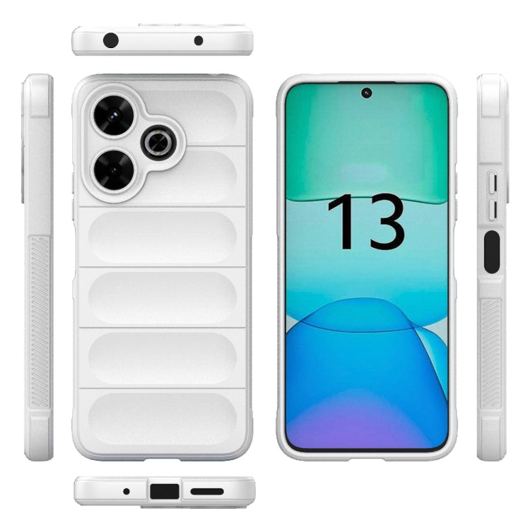 For Redmi 13 4G Global Magic Shield TPU + Flannel Phone Case