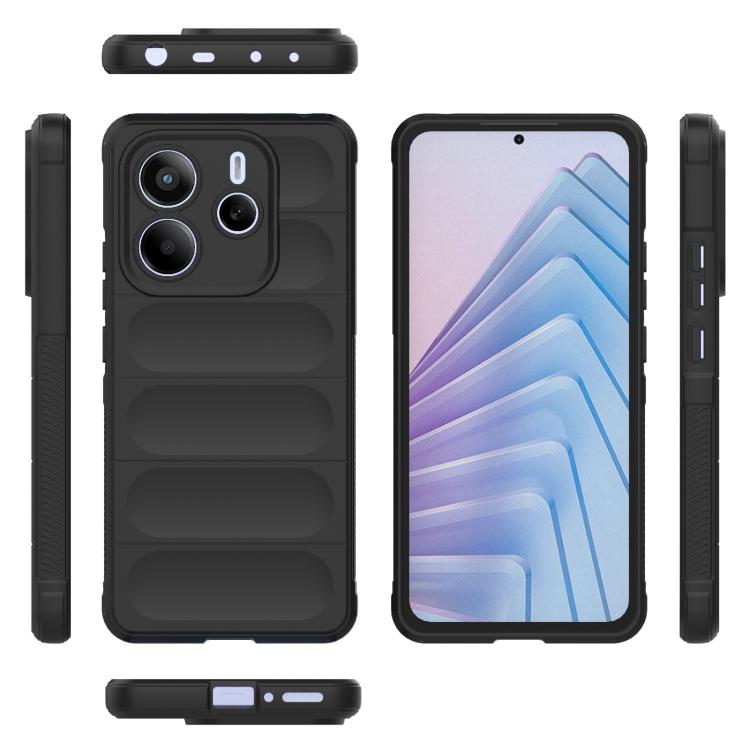 For Redmi Note 14 5G Magic Shield TPU + Flannel Phone Case