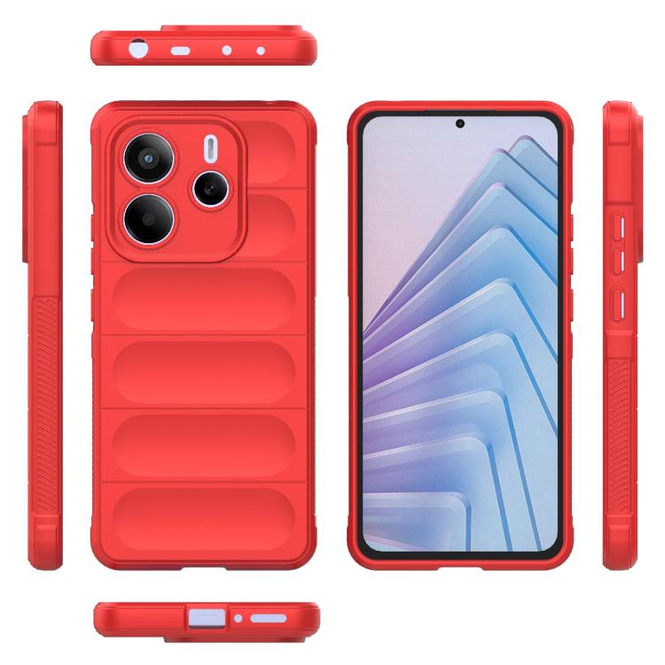 For Redmi Note 14 5G Magic Shield TPU + Flannel Phone Case