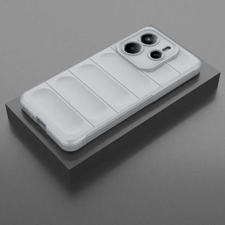 For Redmi Note 14 5G Magic Shield TPU + Flannel Phone Case