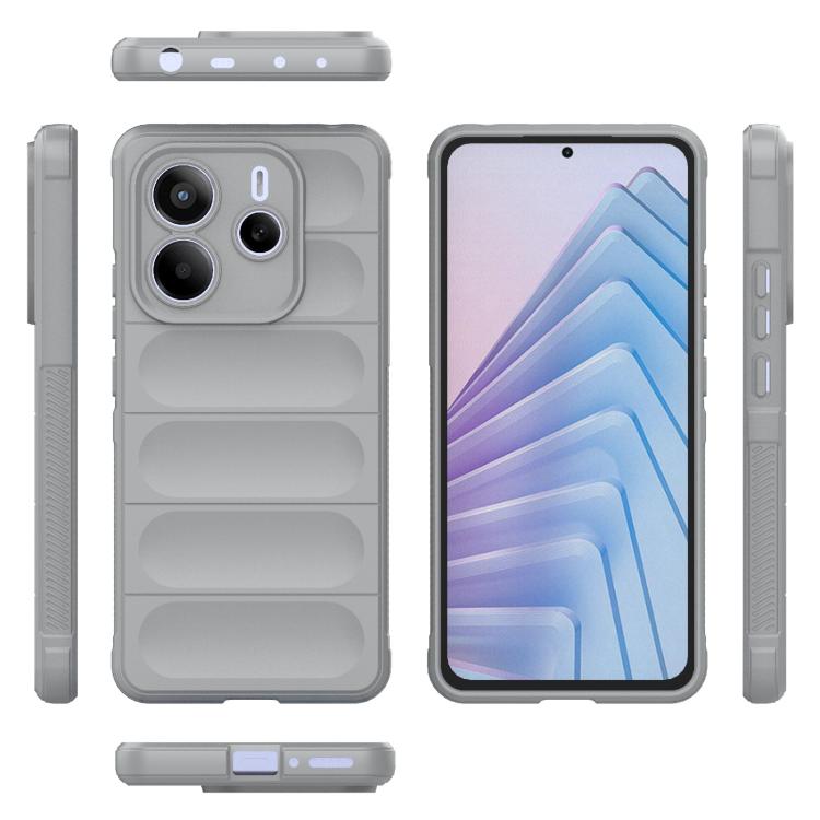 For Redmi Note 14 5G Magic Shield TPU + Flannel Phone Case