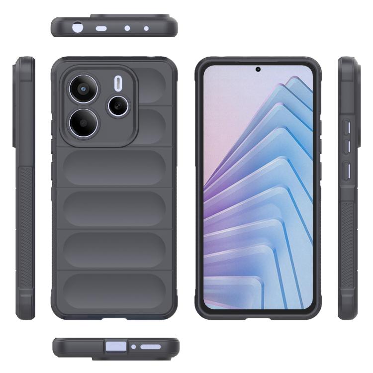 For Redmi Note 14 5G Magic Shield TPU + Flannel Phone Case
