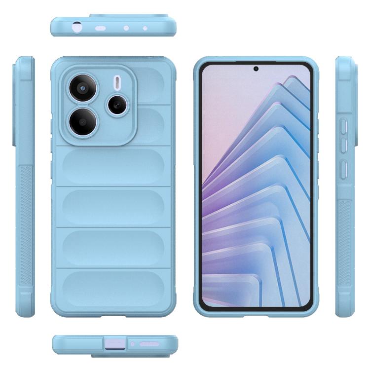 For Redmi Note 14 5G Magic Shield TPU + Flannel Phone Case