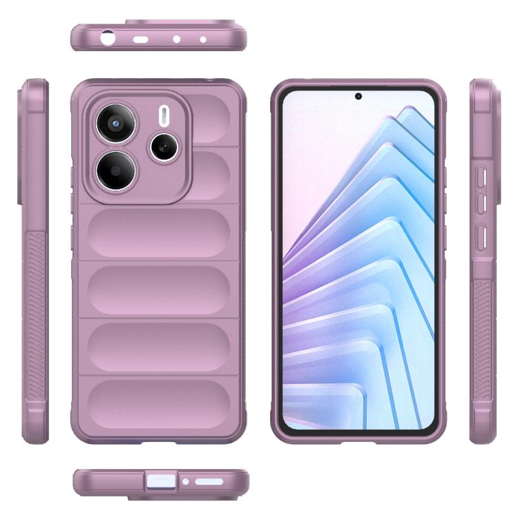 For Redmi Note 14 5G Magic Shield TPU + Flannel Phone Case
