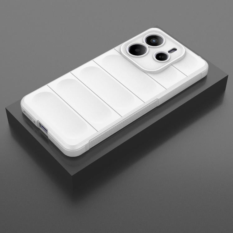For Redmi Note 14 5G Magic Shield TPU + Flannel Phone Case
