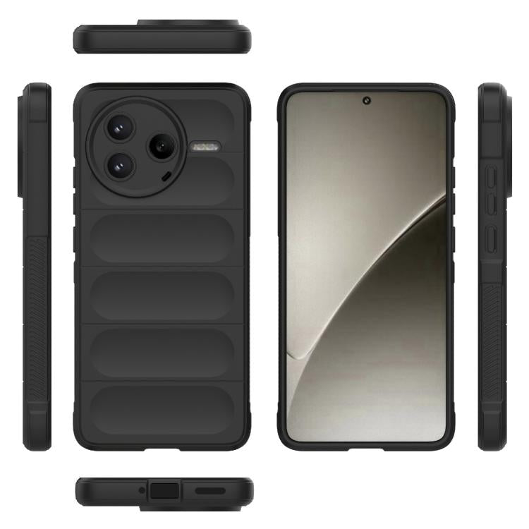 For Redmi K80 5G / Xiaomi Poco F7 Pro Magic Shield TPU + Flannel Phone Case