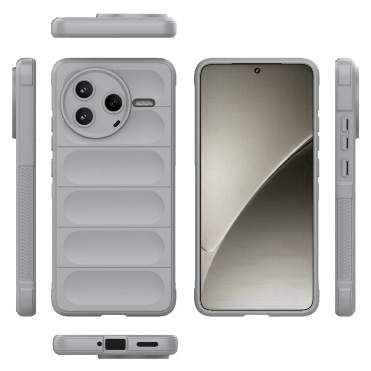 For Redmi K80 5G / Xiaomi Poco F7 Pro Magic Shield TPU + Flannel Phone Case