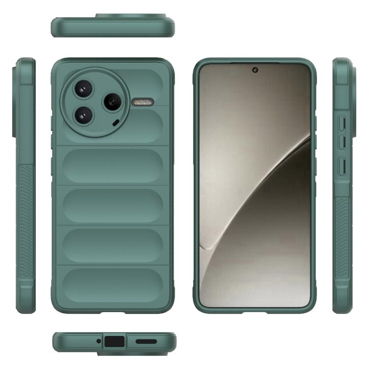 For Redmi K80 5G / Xiaomi Poco F7 Pro Magic Shield TPU + Flannel Phone Case