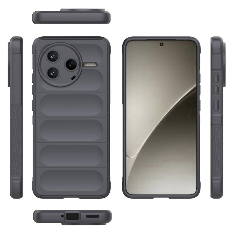 For Redmi K80 5G / Xiaomi Poco F7 Pro Magic Shield TPU + Flannel Phone Case