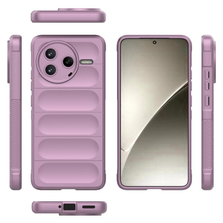 For Redmi K80 5G / Xiaomi Poco F7 Pro Magic Shield TPU + Flannel Phone Case