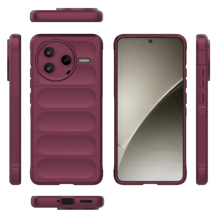 For Redmi K80 5G / Xiaomi Poco F7 Pro Magic Shield TPU + Flannel Phone Case