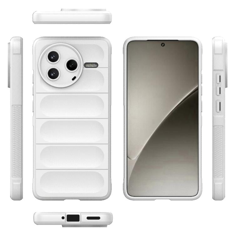 For Redmi K80 5G / Xiaomi Poco F7 Pro Magic Shield TPU + Flannel Phone Case