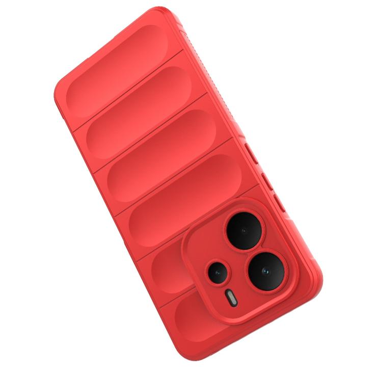 For Redmi Note 14 4G 164.84mm EU Magic Shield TPU + Flannel Phone Case
