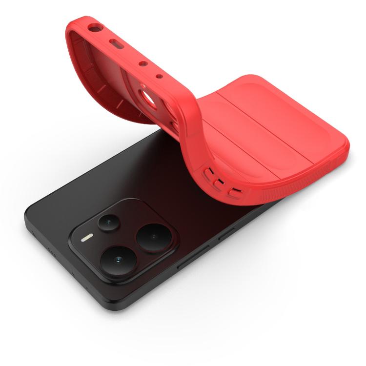 For Redmi Note 14 4G 164.84mm EU Magic Shield TPU + Flannel Phone Case