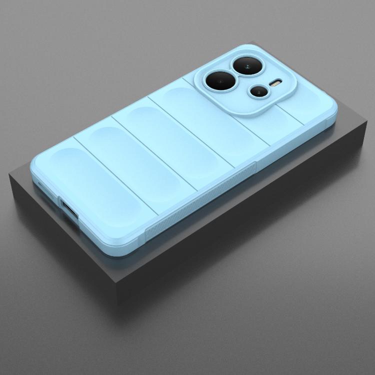 For Redmi Note 14 4G 164.84mm EU Magic Shield TPU + Flannel Phone Case